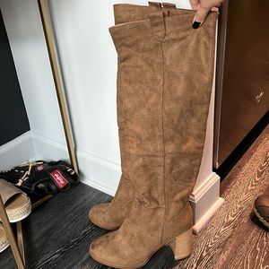 Knee high booties